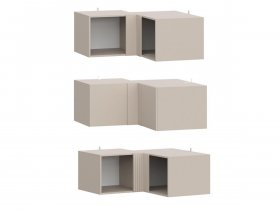 Антресоль (АН50+АН75+планка) Эккервуд (меланж) в Колыбельке - kolybelka.mebel-nsk.ru | фото