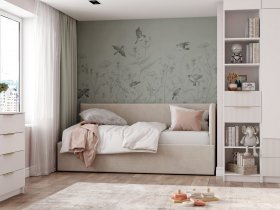 Диван-кровать Бенто (крем) в Колыбельке - kolybelka.mebel-nsk.ru | фото