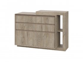 Комод 1200 22 J-Э Этна (дуб эндгрей) в Колыбельке - kolybelka.mebel-nsk.ru | фото