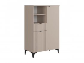 Комод 2 Рич (кашемир/фрапучино матовый/черный) в Колыбельке - kolybelka.mebel-nsk.ru | фото
