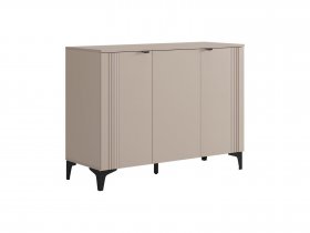 Комод 3 Рич (кашемир/фрапучино матовый/черный) в Колыбельке - kolybelka.mebel-nsk.ru | фото