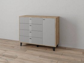 Комод «Катрин-13» (дуб крафт серый/серый) в Колыбельке - kolybelka.mebel-nsk.ru | фото