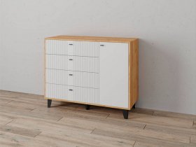 Комод «Катрин-13» (дуб крафт золотой/карбон фарфор) в Колыбельке - kolybelka.mebel-nsk.ru | фото