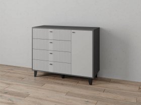 Комод «Катрин-13» (графит/светло-серый) в Колыбельке - kolybelka.mebel-nsk.ru | фото