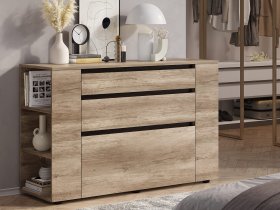Комод КМ-06 Энигма (венге/дуб каньон) в Колыбельке - kolybelka.mebel-nsk.ru | фото