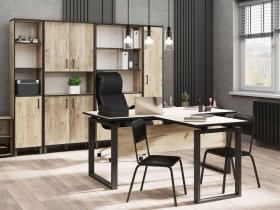 Комплект Гермес лофт (дуб крафт серый) в Колыбельке - kolybelka.mebel-nsk.ru | фото