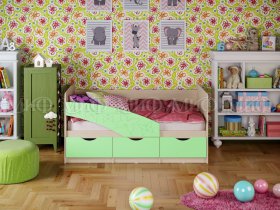 Кровать детская Бабочки 1,8 м в Колыбельке - kolybelka.mebel-nsk.ru | фото
