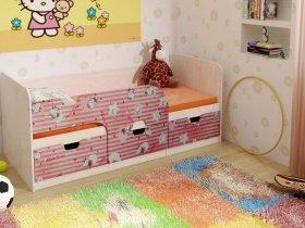 Кровать детская с ящиками 1,86 Минима Hello Kitty в Колыбельке - kolybelka.mebel-nsk.ru | фото