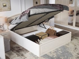 Кровать двуспальная 1,6 м Венеция КРМП-160 с подъемным механизмом в Колыбельке - kolybelka.mebel-nsk.ru | фото