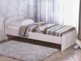 Кровать односпальная 80 с низкой спинкой (ясень шимо светлый) в Колыбельке - kolybelka.mebel-nsk.ru | фото