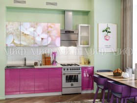 Кухонный гарнитур Вишневый цвет в Колыбельке - kolybelka.mebel-nsk.ru | фото