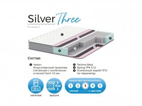 Матрас Silver Three в Колыбельке - kolybelka.mebel-nsk.ru | фото