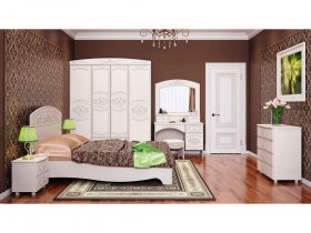 Модульная спальня Каролина в Колыбельке - kolybelka.mebel-nsk.ru | фото