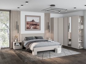 Модульная спальня Люмо (кашемир) в Колыбельке - kolybelka.mebel-nsk.ru | фото