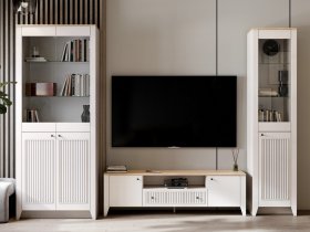 Модульная стенка Валенсия в Колыбельке - kolybelka.mebel-nsk.ru | фото