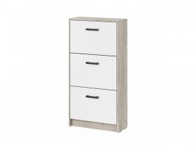 Обувница ОБ-3 Вега (дуб крафт серый/белый) в Колыбельке - kolybelka.mebel-nsk.ru | фото