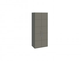 Шкаф для одежды с 2 дверями Наоми (джут/фон серый) СМ-208.07.03 в Колыбельке - kolybelka.mebel-nsk.ru | фото
