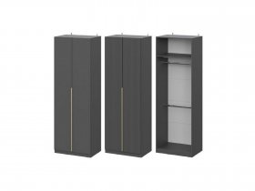 Шкаф ШК-75 Эккервуд (графит) в Колыбельке - kolybelka.mebel-nsk.ru | фото