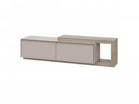 Тумба под ТВ 22 J-КШ Этна (дуб эндгрей/кашемир) в Колыбельке - kolybelka.mebel-nsk.ru | фото