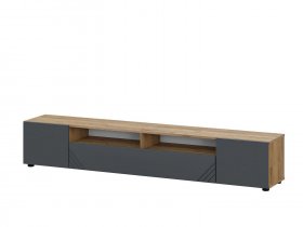 Тумба под ТВ Байкал (дуб крафт золотой/графит) в Колыбельке - kolybelka.mebel-nsk.ru | фото