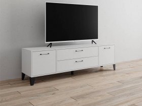 Тумба под ТВ Парус-13 (белый) в Колыбельке - kolybelka.mebel-nsk.ru | фото